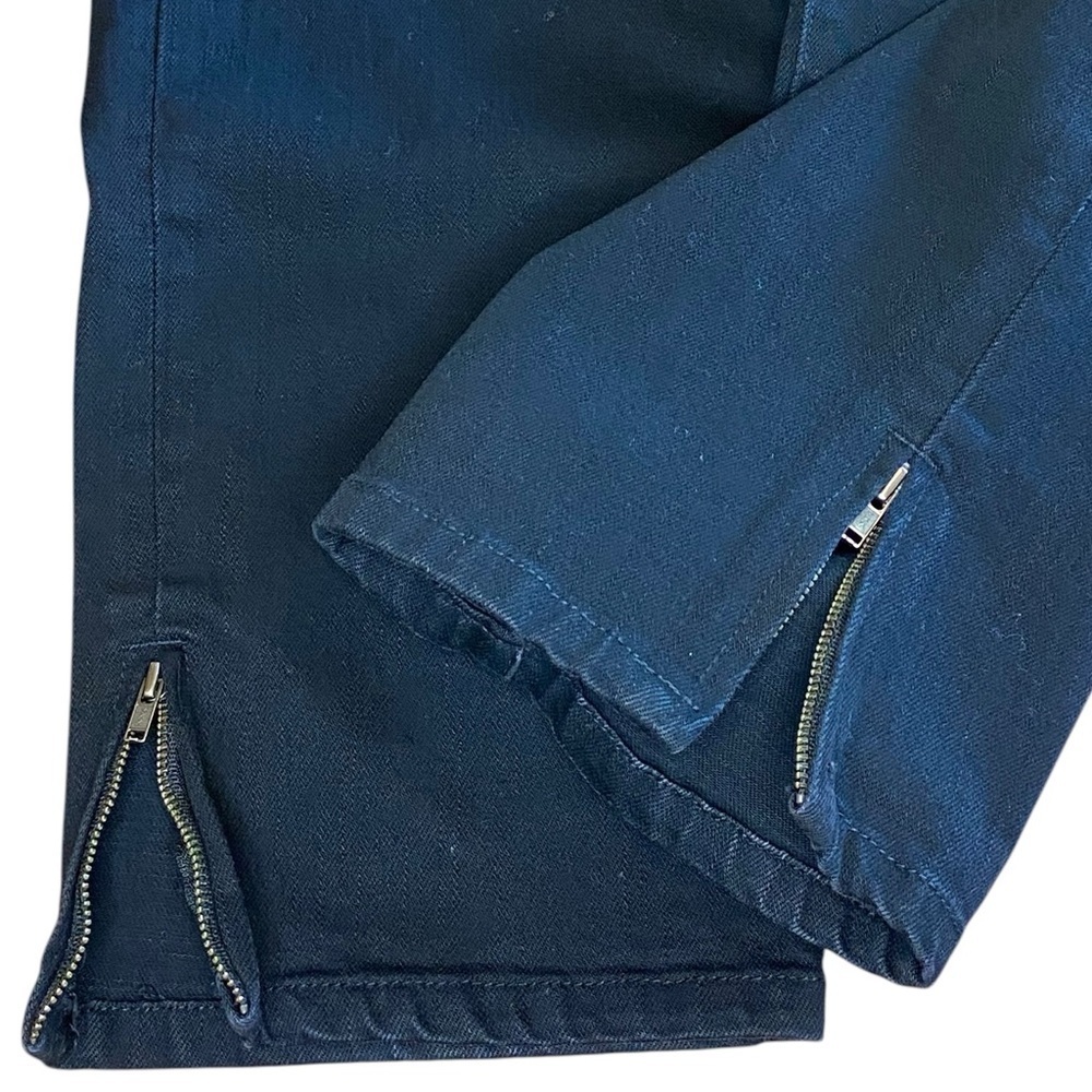 Ralph Lauren Jeans Co. Black Ankle Zip Women’s 12P Straight Fit Preppy Denim Mom - Picture 11 of 11